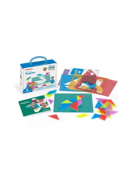 Rinkinys TRANSLUCENT  TANGRAM , 34 det, 3-6 m.