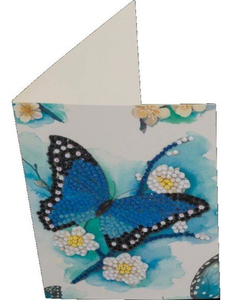 Rinkinys CRYSTAL ART Blue Butterfly, 8m.+, formatas 10x15cm