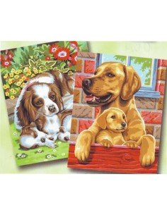 Rinkinys piešimui JUNIOR PAIRS dvigubas šunys DOGS