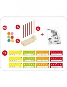 Rinkinys skaičiavimui ABACUS MULTIBASE 90 det.+ 6... 2
