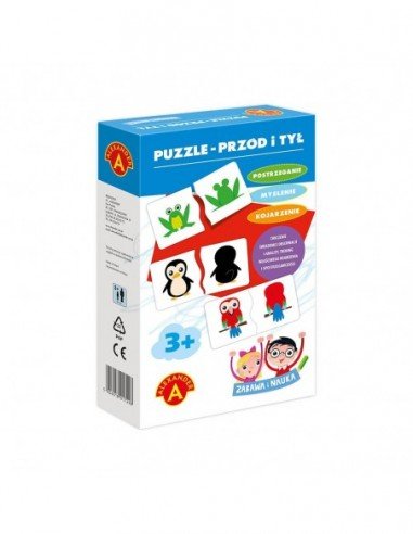 Dėlionė PUZZLE Priekis ir nugara, 36 det. 4m.+
