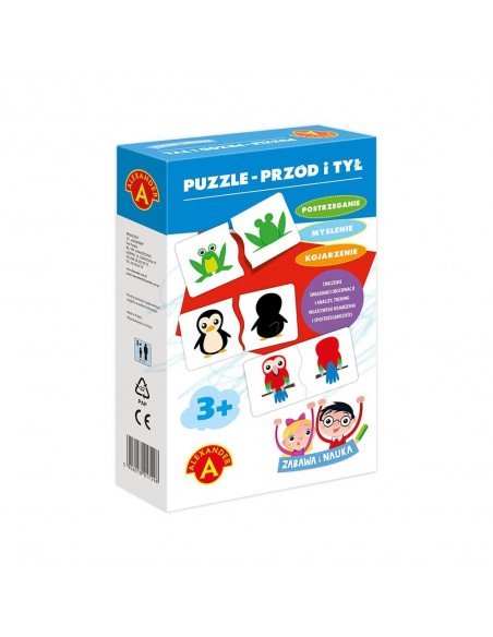 Dėlionė PUZZLE Priekis ir nugara, 36 det. 4m.+