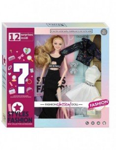 Lėlė 29cm STYLES FASHION, su rūbais