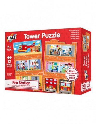 Dėlionė TOWER PUZZLE FIRE STATION 12 det.,...