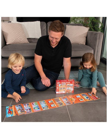 Dėlionė TOWER PUZZLE FIRE STATION 12 det., 2m.+, formatas 108x18cm,  Galt