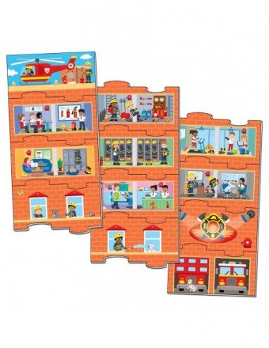 Dėlionė TOWER PUZZLE FIRE STATION 12 det.,...