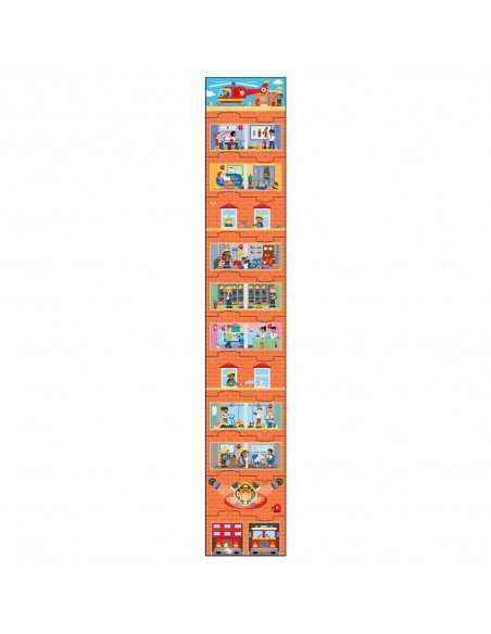 Dėlionė TOWER PUZZLE FIRE STATION 12 det., 2m.+, formatas 108x18cm,  Galt