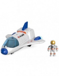 Raketa su šviesa ir garsu + kosmonautas, 22x9x24cm
