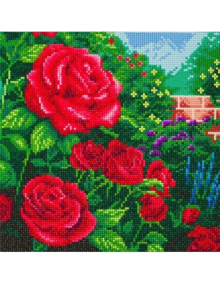 Rinkinys CRYSTAL ART Rožės 8m.+ įrėmintas, 30x30cm