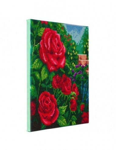Rinkinys CRYSTAL ART Rožės 8m.+ įrėmintas, 30x30cm