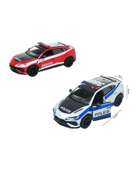 Mašina metalinė Lamborghini Urus Policija / Gaisrinė, 1/34