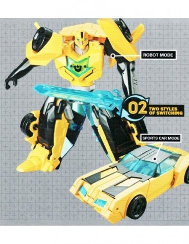 Rodotas-transformeris  KING BEE 20cm, geltonas