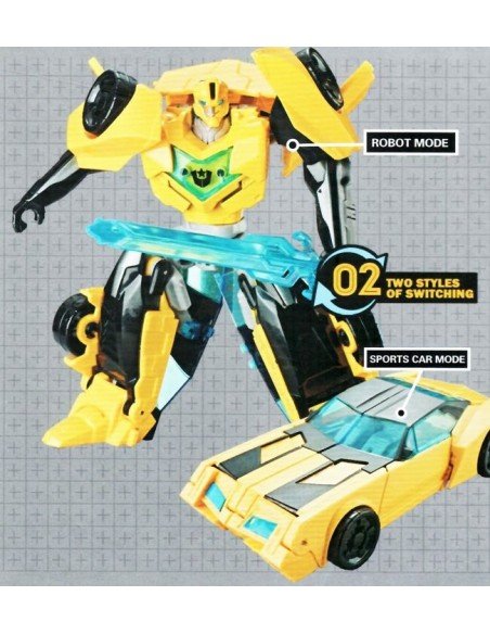 Rodotas-transformeris  KING BEE 20cm, geltonas