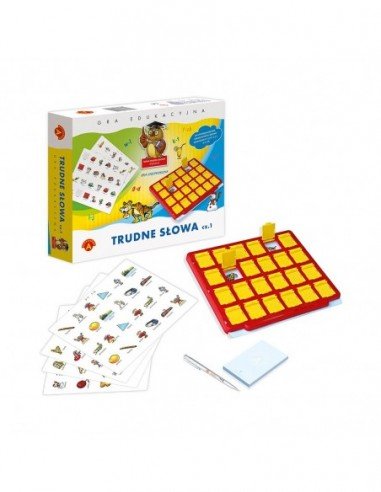 Logopedinis žaidimas TRUDNE SLOWA lenkų kalba,...