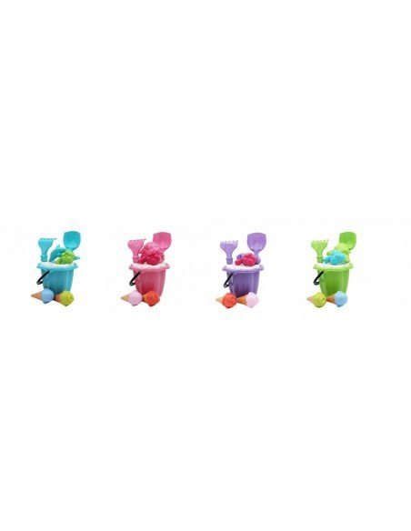 Rinkinys kibirėlis 17cm +kastuvėlis +grėblys + 2 formos + 2 formos-ledai, 30 cm