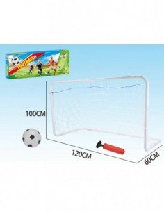 Futbolo rinkinys su metaliniais vartais 120x100cm +...