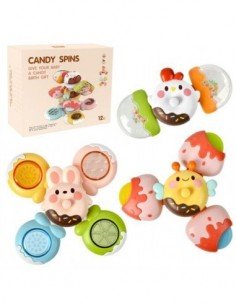 Rinkinys kūdikiui 3 spineriai CANDY SPINS, 12 mėn.+