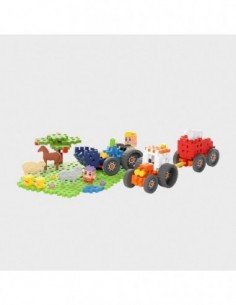 Konstruktoris MINI WAFFLE TRACTORS, 100 der, 6m. 2