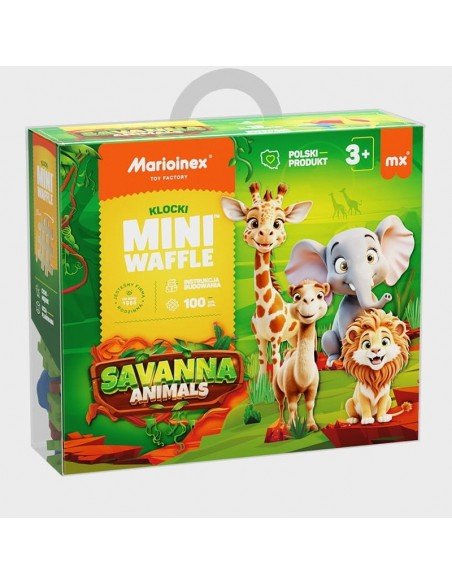 Konstruktoris MINI WAFFLE SAWANNA, 100 der, 6m.