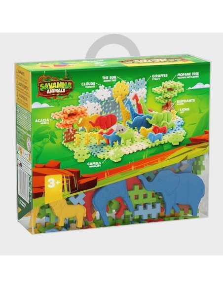 Konstruktoris MINI WAFFLE SAWANNA, 100 der, 6m.
