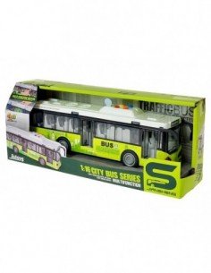 Autobusas 28.5 x 9 x 6.5cm, atidaromos durys, šviesa, garsas