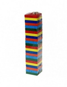 Žaidimas Bokštas-jenga, medinis,72 elementai, 37.5 x 8 x...