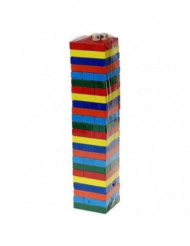 Žaidimas Bokštas-jenga, medinis,72 elementai,...