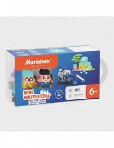 Konstruktoris MINI WAFFLE POLICE, 80 det.