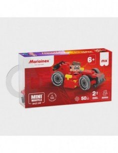 Konstruktoris MINI WAFFLE RED CAR, 50 det. 2