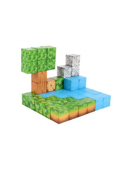 Konstruktorius Magnetinės kaladėlės(2.5x2.5x2.5cm)  47 det.,