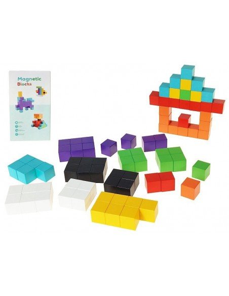 Magnetinės kaladėlės (2.3x2.3x2.3cm) 100 det.