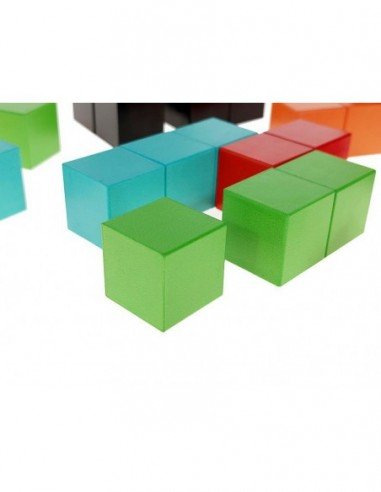 Magnetinės kaladėlės (2.3x2.3x2.3cm) 100 det.
