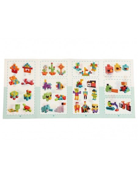 Magnetinės kaladėlės (2.3x2.3x2.3cm) 100 det.