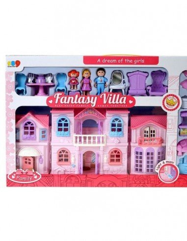 Lėlių  namelis su baldais FANTASY VILLA,  su...
