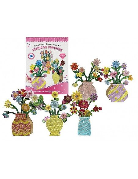 Deimantinė mozaika 3D gėlės 33x22cm