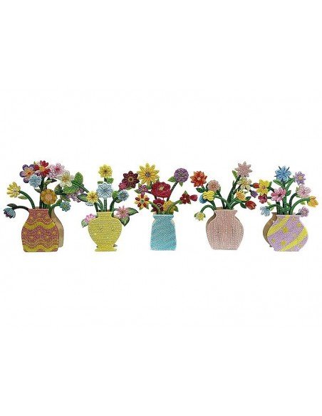 Deimantinė mozaika 3D gėlės 33x22cm