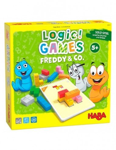 Žaidimas loginis Logic Games Happy Worms., 5m.+