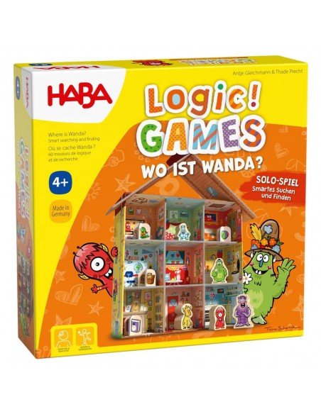Žaidimas loginis Kur yra Vanda ?, Wo ist Wanda?, 60 užduočių, 4m.+